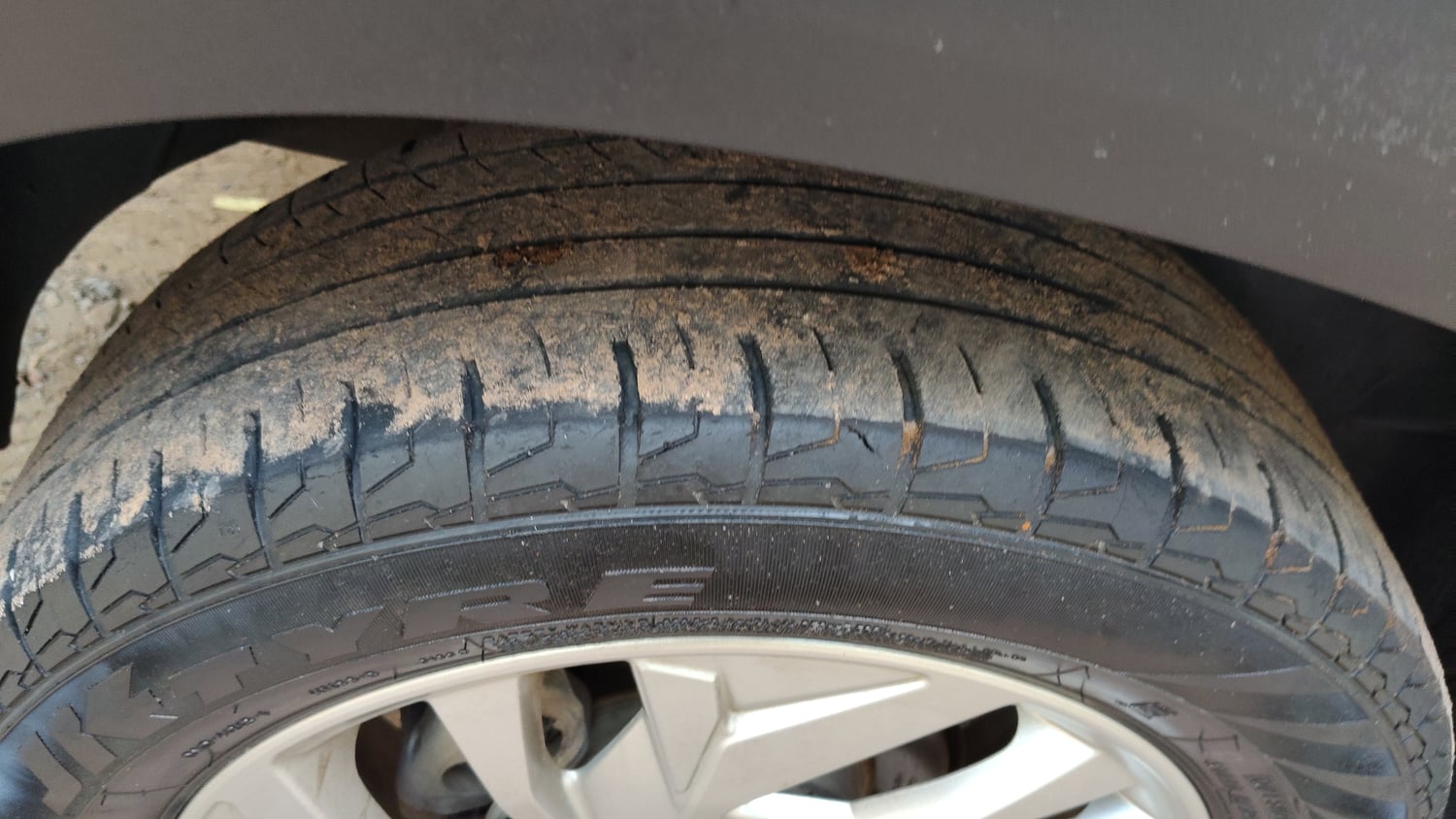 Used 2022 Hyundai Creta SX 1.5 Petrol Petrol Manual tyres RIGHT REAR TYRE TREAD VIEW