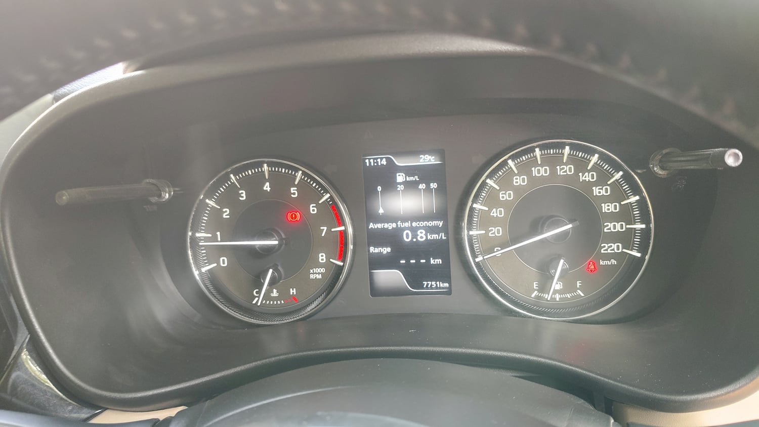 Used 2024 Toyota Glanza V Petrol Manual interior CLUSTERMETER VIEW