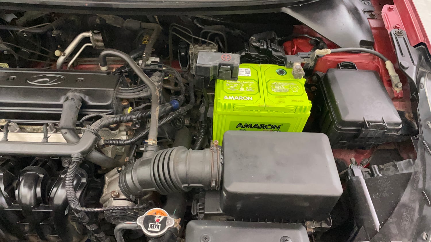 Used 2016 Hyundai Elite i20 Sportz 1.2 Petrol Manual engine ENGINE LEFT SIDE VIEW