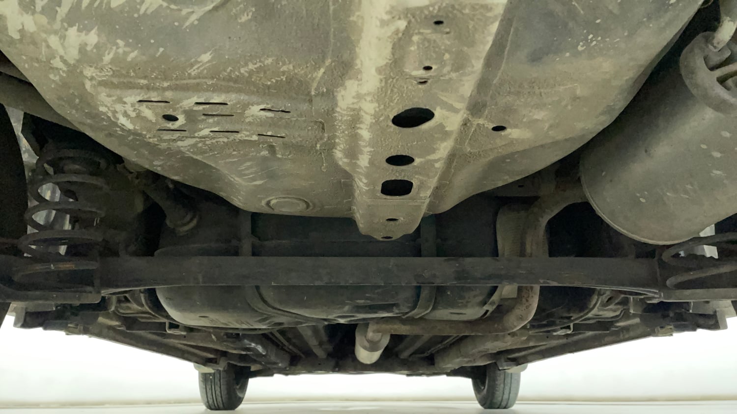 Used 2012 Maruti Suzuki Swift Dzire VXI Petrol Manual extra REAR UNDERBODY VIEW (TAKEN FROM REAR)
