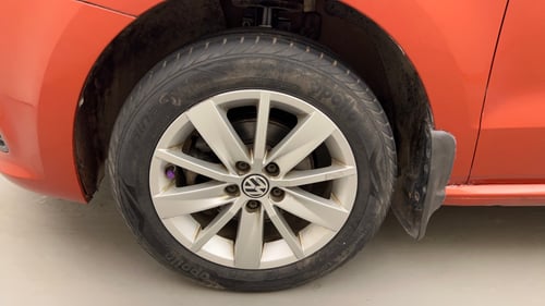 Used 2014 Volkswagen Polo Highline1.2L (P) Petrol Manual tyres LEFT FRONT TYRE RIM VIEW