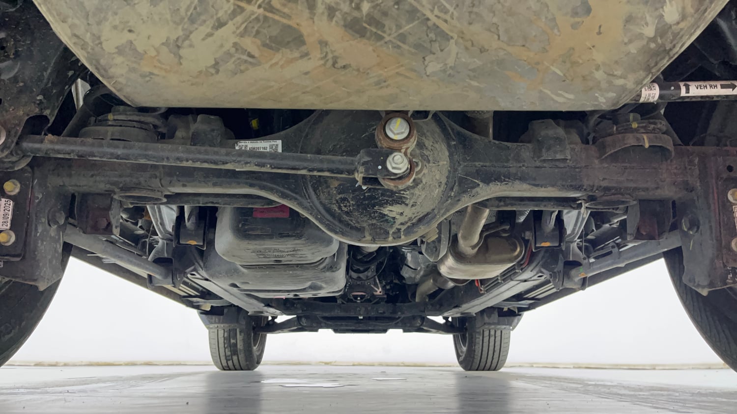Used 2026 Mahindra Thar Roxx MX5 Petrol AT 2WD Petrol Automatic extra REAR UNDERBODY VIEW (TAKEN FROM REAR)