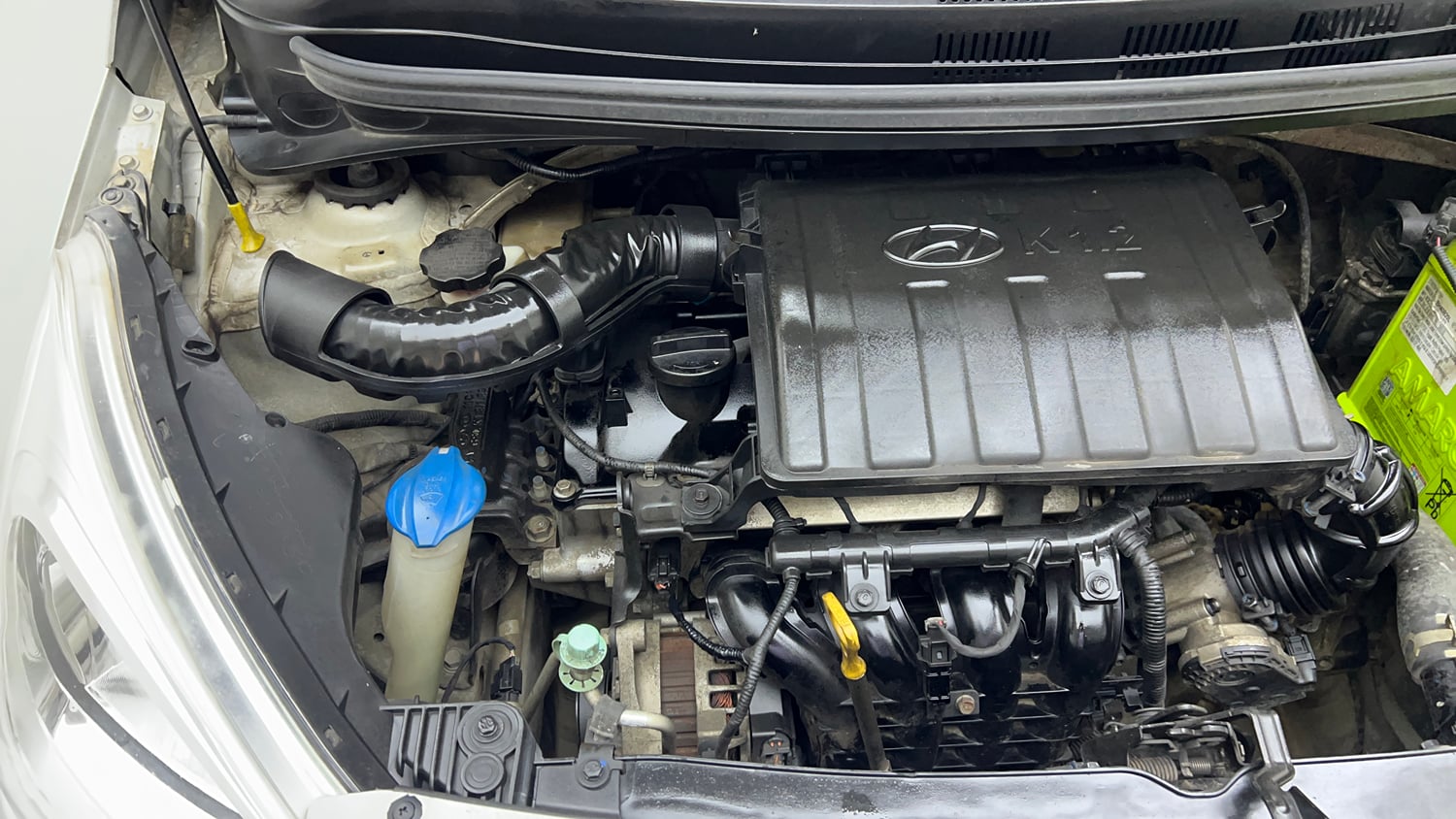 Used 2018 Hyundai Grand i10 Sportz (O) 1.2 Kappa VTVT Petrol Manual engine ENGINE RIGHT SIDE VIEW