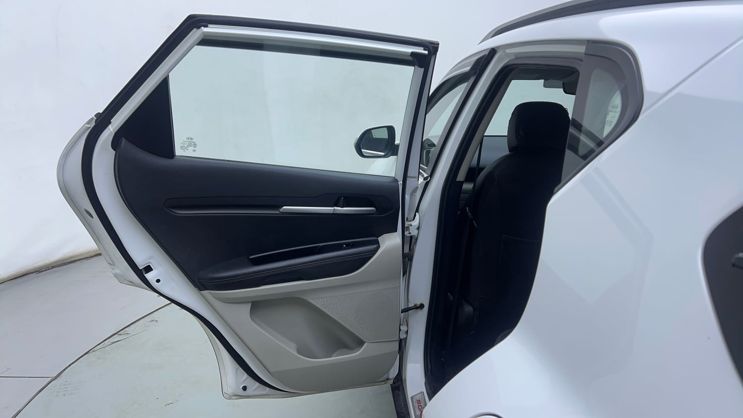 Used 2021 Kia Sonet HTX 1.5 Diesel Manual interior LEFT REAR DOOR OPEN VIEW