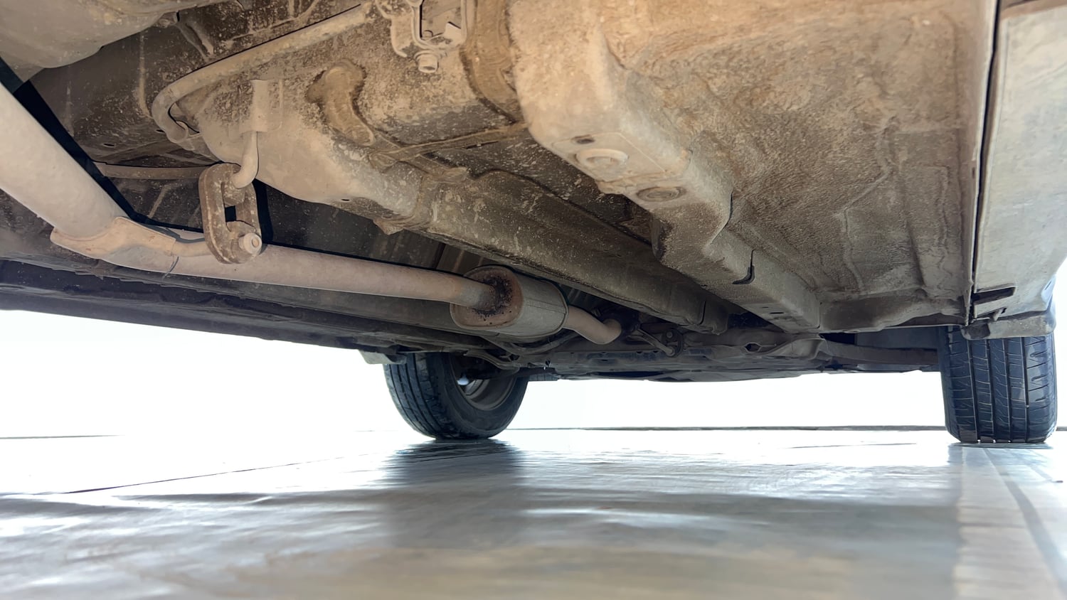 Used 2017 Hyundai Creta 1.6 SX Plus AT Petrol Petrol Automatic extra REAR RIGHT UNDERBODY VIEW