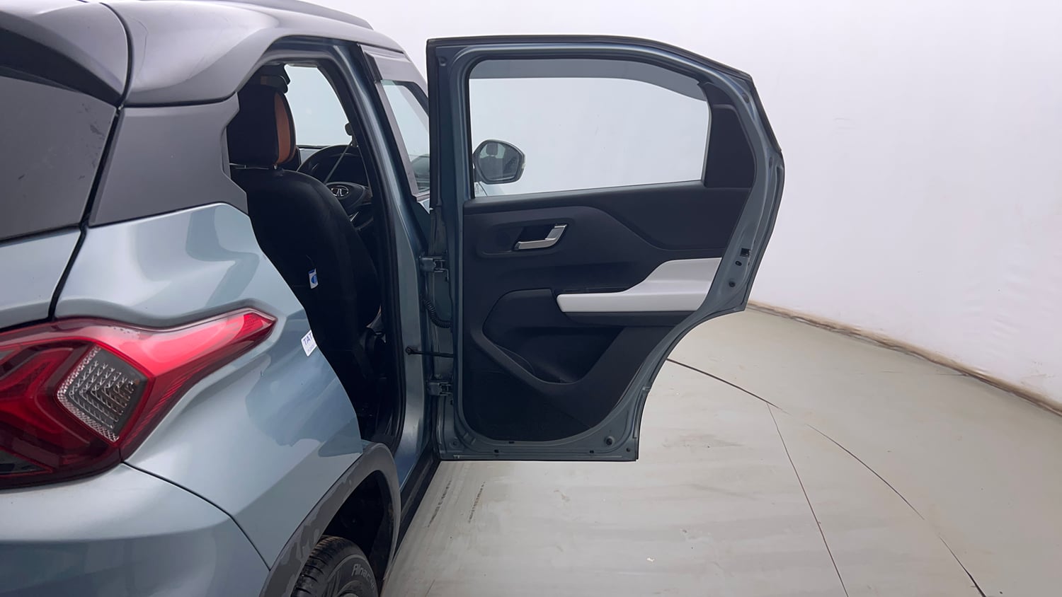 Used 2023 Tata Punch Creative Dual Tone AMT Petrol Automatic interior RIGHT REAR DOOR OPEN VIEW