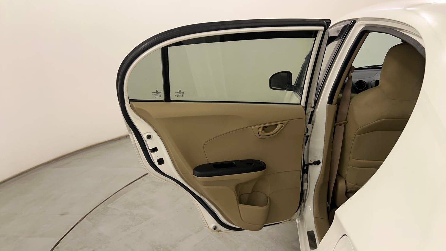 Used 2014 Honda Amaze 1.2 S i-VTEC Petrol Manual interior LEFT REAR DOOR OPEN VIEW