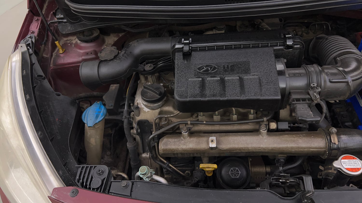 Used 2015 Hyundai Grand i10 Asta 1.1 CRDi (O) Diesel Manual engine ENGINE RIGHT SIDE VIEW