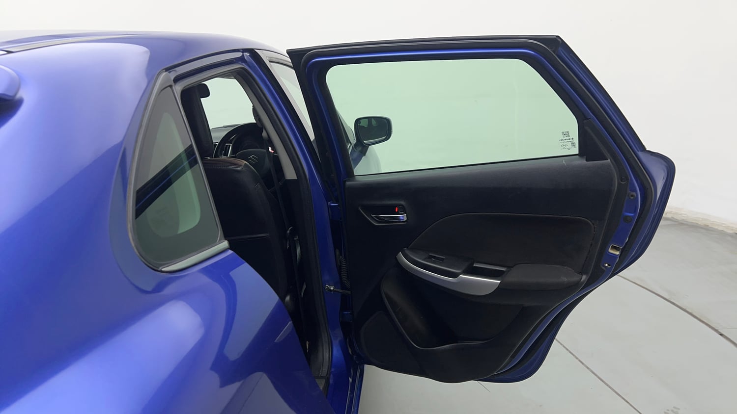 Used 2017 Maruti Suzuki Baleno Alpha 1.2 Petrol Manual interior RIGHT REAR DOOR OPEN VIEW