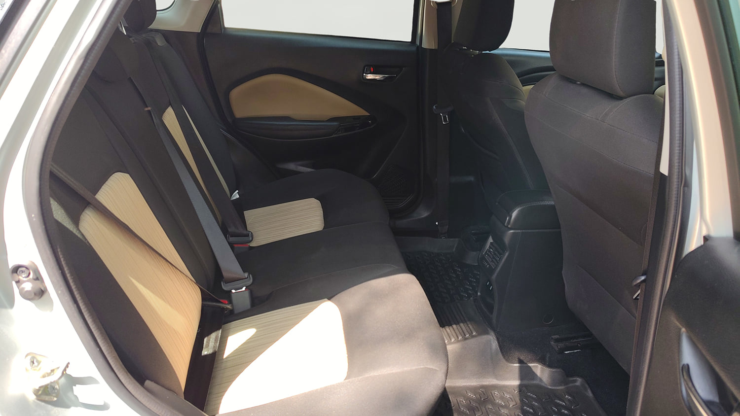 Used 2024 Toyota Glanza V Petrol Manual interior RIGHT SIDE REAR DOOR CABIN VIEW