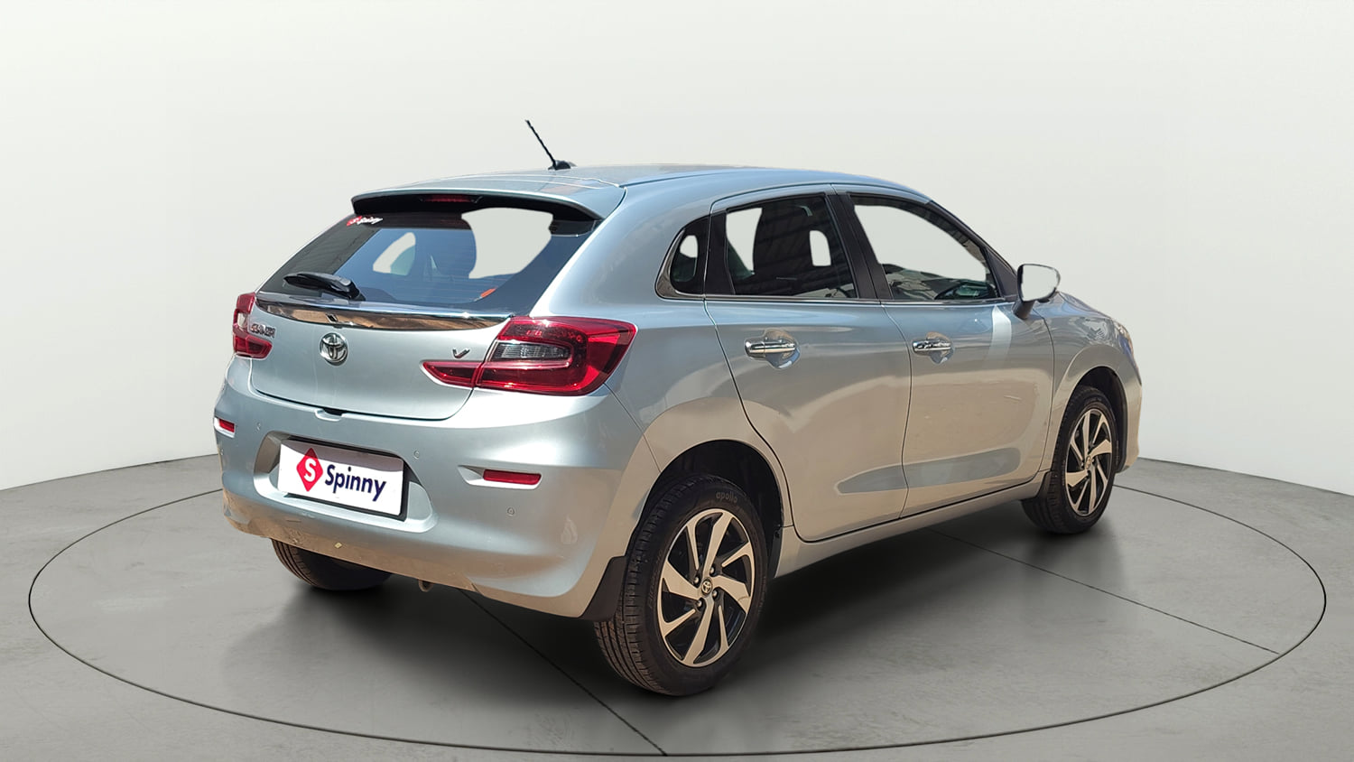 Used 2024 Toyota Glanza V Petrol Manual exterior RIGHT REAR CORNER VIEW
