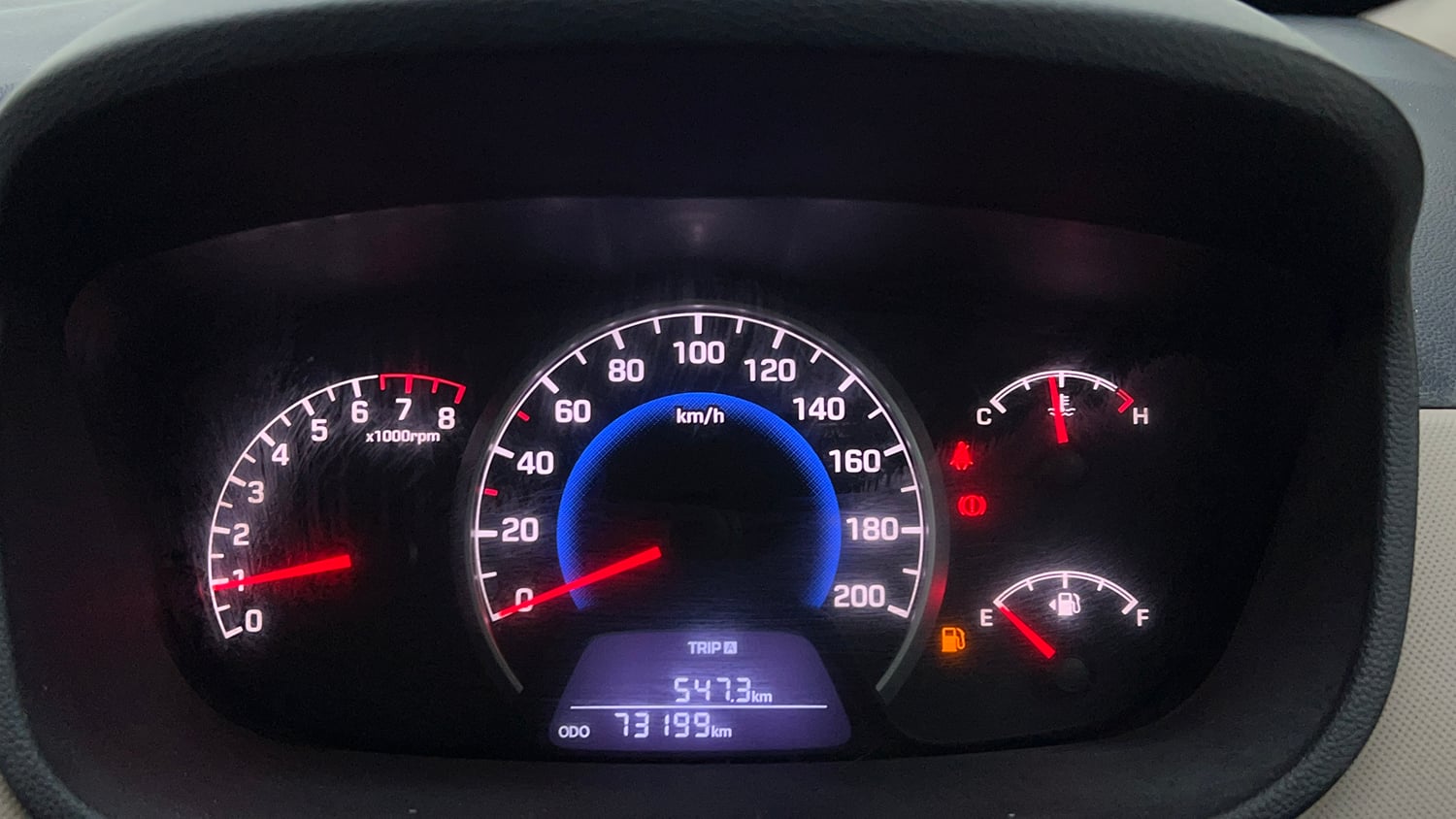Used 2018 Hyundai Grand i10 Sportz (O) 1.2 Kappa VTVT Petrol Manual interior CLUSTERMETER VIEW