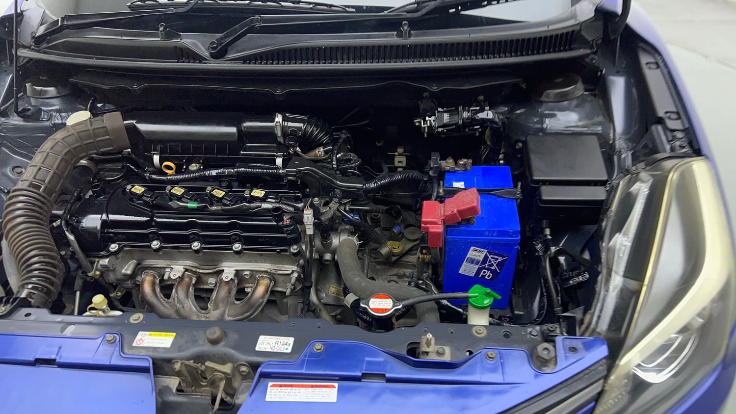 Used 2017 Maruti Suzuki Baleno Alpha 1.2 Petrol Manual engine ENGINE LEFT SIDE VIEW
