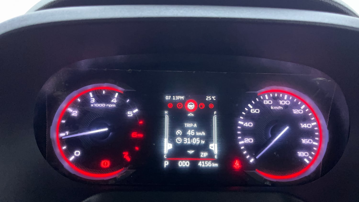 Used 2026 Mahindra Thar Roxx MX5 Petrol AT 2WD Petrol Automatic interior CLUSTERMETER VIEW