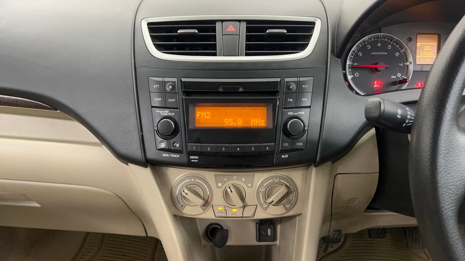 Used 2016 Maruti Suzuki Swift Dzire VXI Petrol Manual interior MUSIC SYSTEM & AC CONTROL VIEW