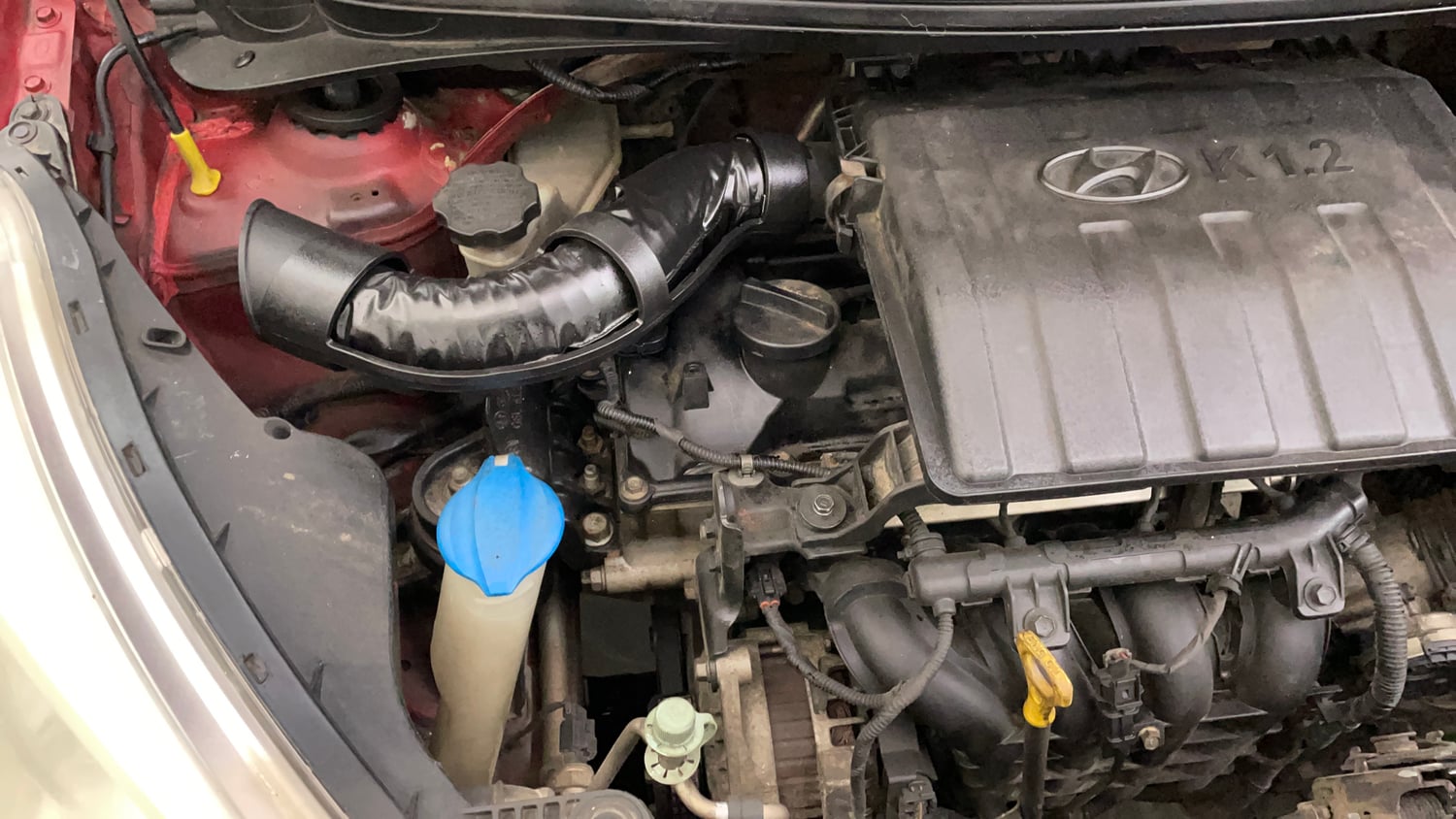 Used 2017 Hyundai Grand i10 Sportz (O) AT 1.2 Kappa VTVT Petrol Automatic engine ENGINE RIGHT SIDE VIEW