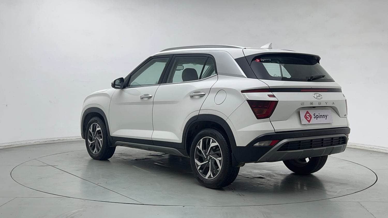Used 2021 Hyundai Creta SX (O) 1.5 Diesel Automatic Diesel Automatic exterior LEFT REAR CORNER VIEW