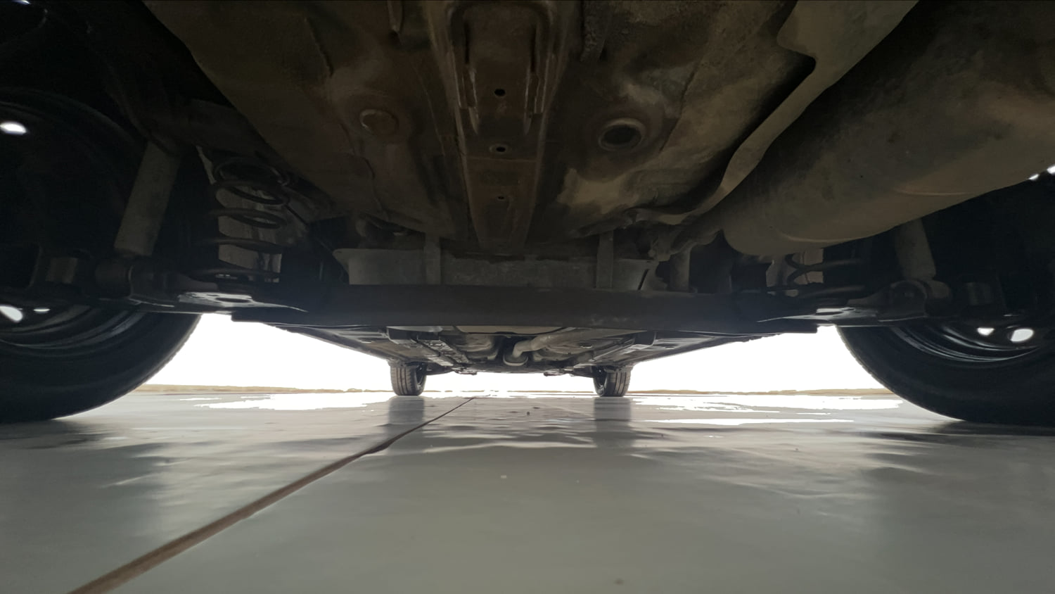 Used 2018 Hyundai Grand i10 Sportz 1.2 Kappa VTVT Petrol Manual extra REAR UNDERBODY VIEW (TAKEN FROM REAR)
