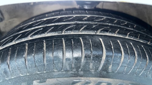 Used 2015 Maruti Suzuki Wagon R VXI Petrol Manual tyres LEFT FRONT TYRE TREAD VIEW