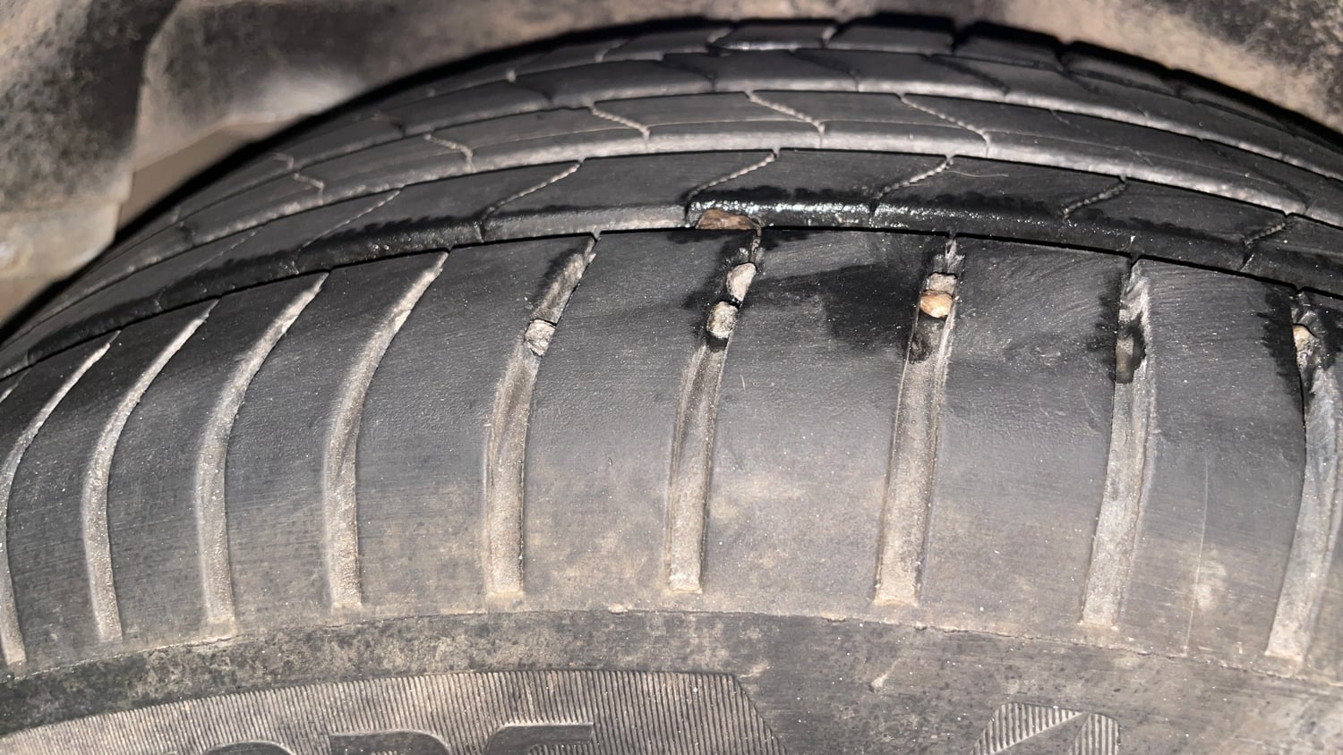 Used 2021 Honda WR-V VX MT Petrol Petrol Manual tyres RIGHT REAR TYRE TREAD VIEW