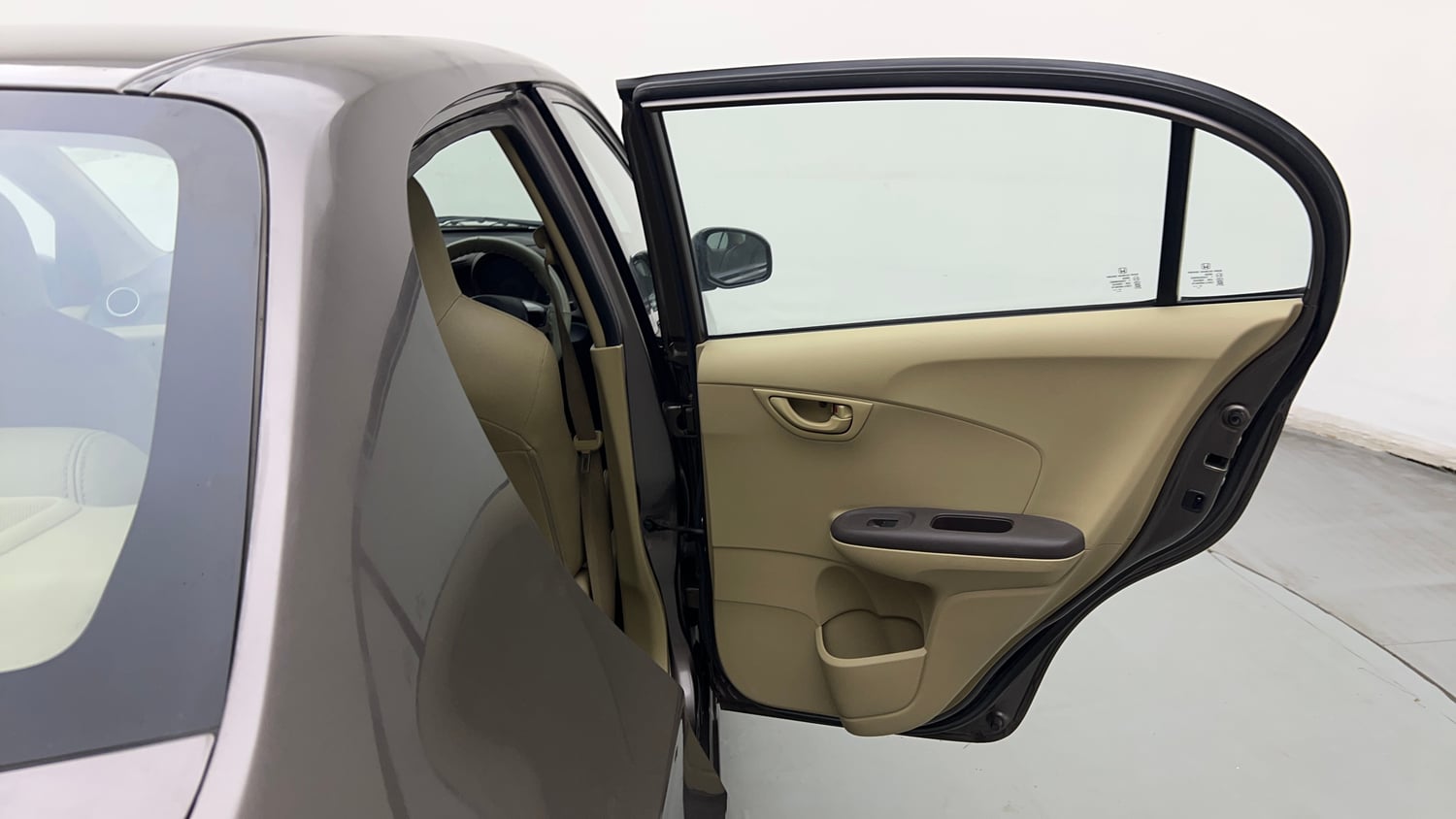 Used 2013 Honda Amaze 1.2 S i-VTEC Petrol Manual interior RIGHT REAR DOOR OPEN VIEW