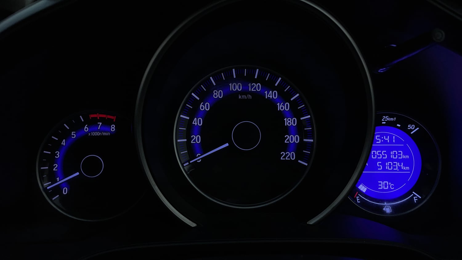 Used 2021 Honda WR-V VX MT Petrol Petrol Manual interior CLUSTERMETER VIEW