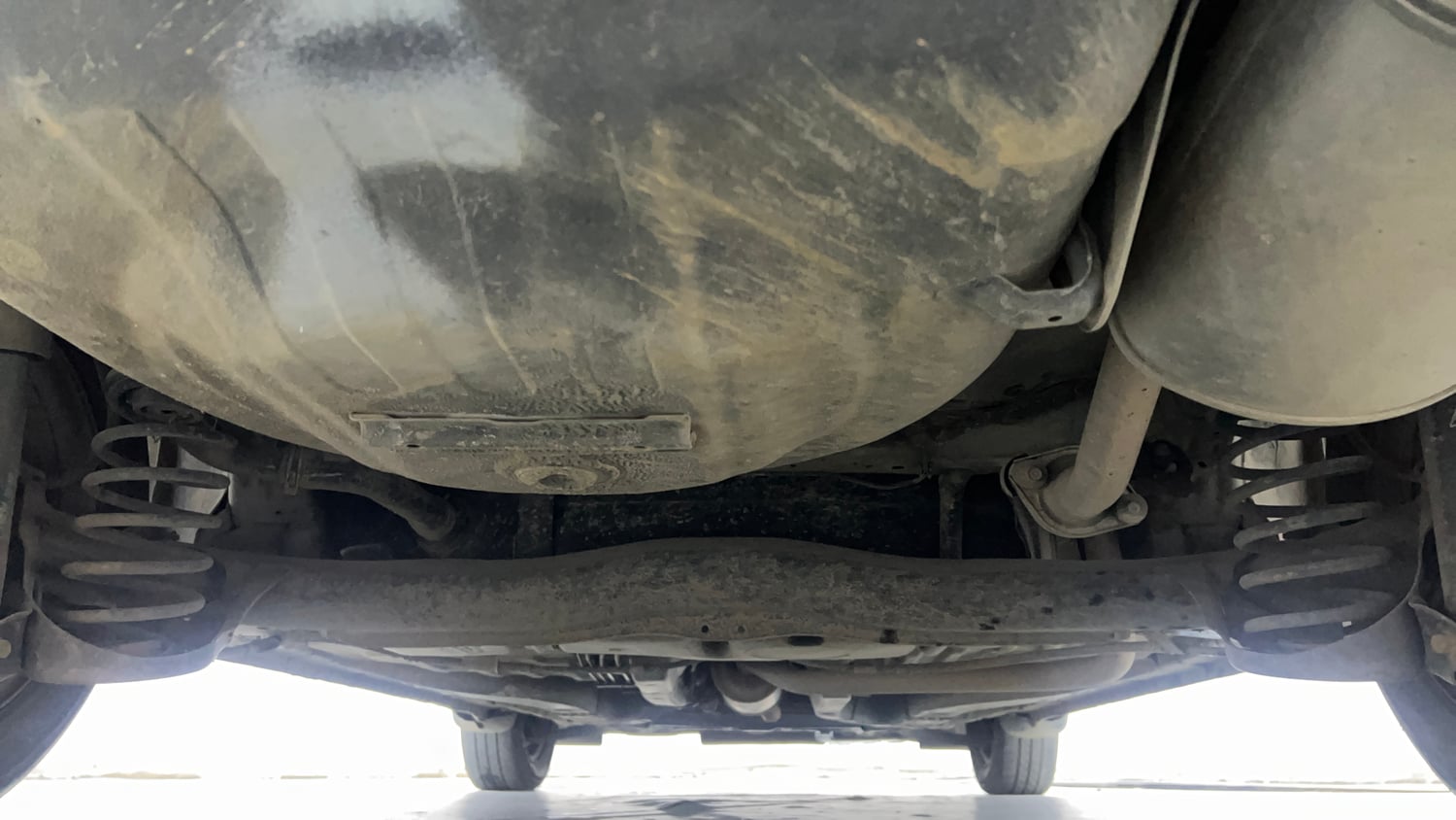Used 2017 Honda Amaze 1.2 S i-VTEC Petrol Manual extra REAR UNDERBODY VIEW (TAKEN FROM REAR)