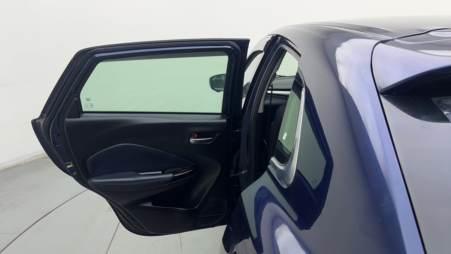Used 2022 Maruti Suzuki Baleno Alpha AGS Petrol Automatic interior LEFT REAR DOOR OPEN VIEW