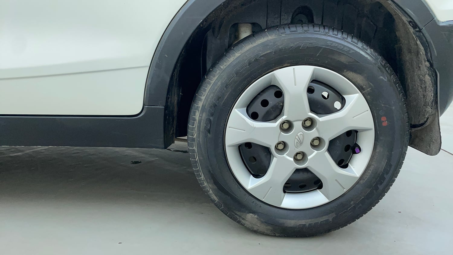 Used 2022 Mahindra XUV 300 W6 1.2 Petrol AMT Petrol Automatic tyres LEFT REAR TYRE RIM VIEW
