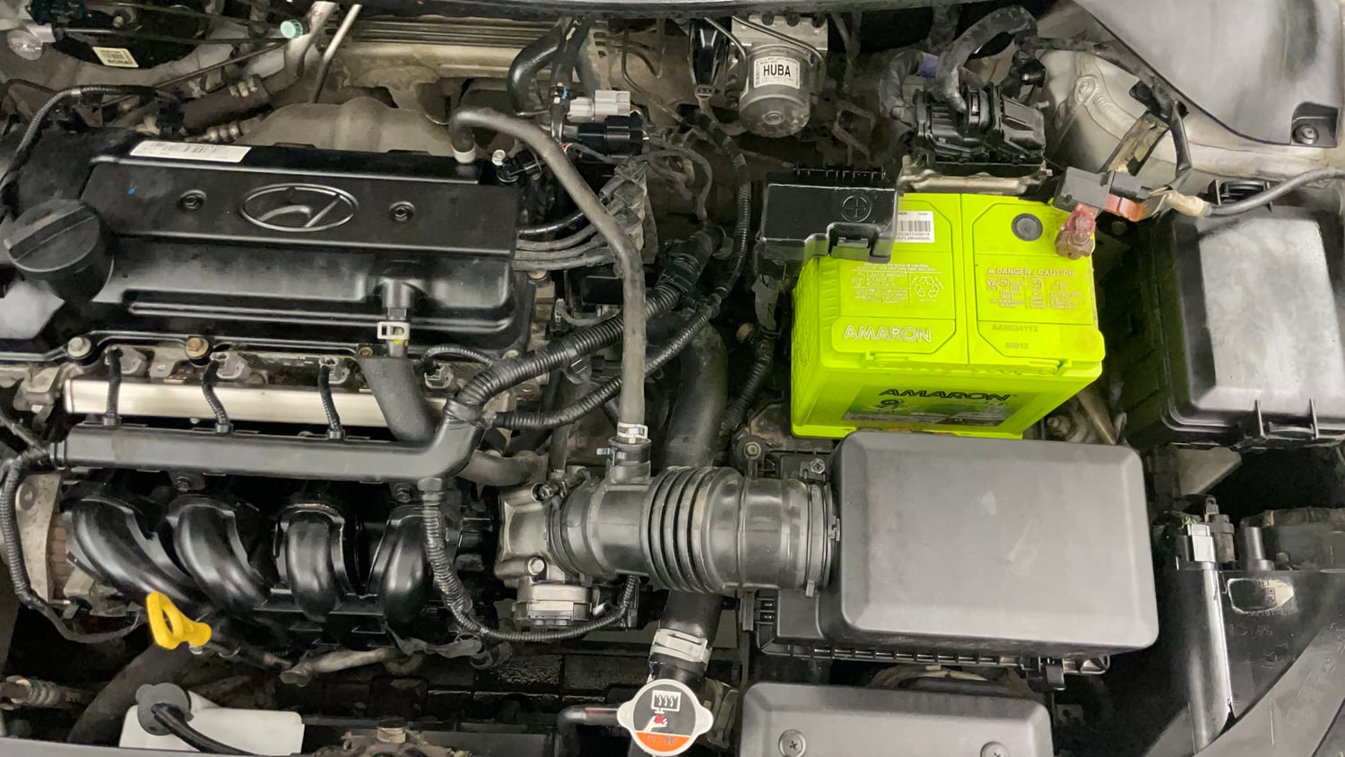 Used 2017 Hyundai Elite i20 Sportz 1.2 Petrol Manual engine ENGINE LEFT SIDE VIEW