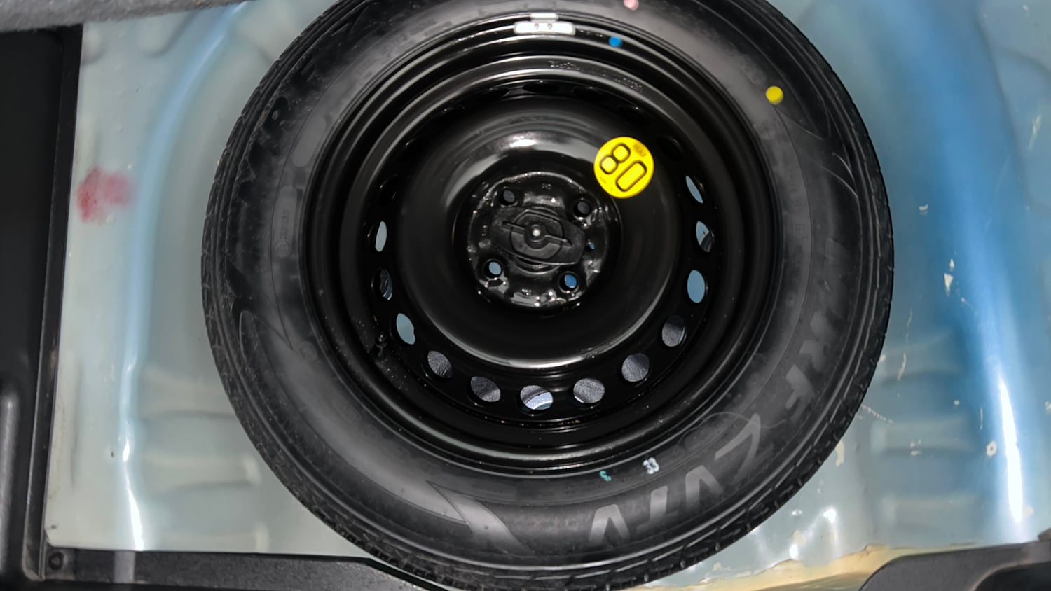 Used 2018 Maruti Suzuki Baleno Alpha 1.2 AT Petrol Automatic tyres SPARE TYRE VIEW