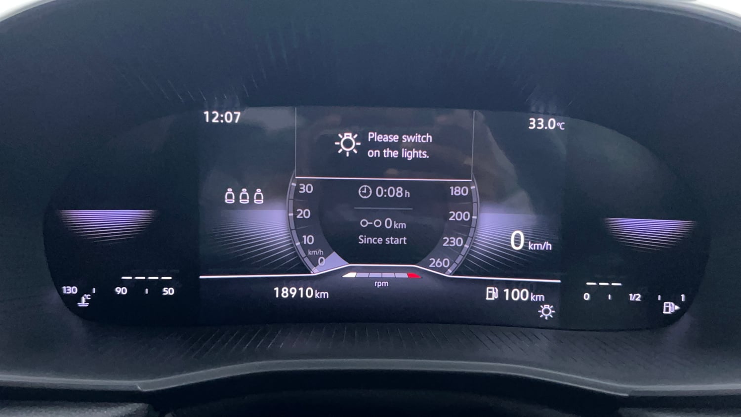 Used 2026 Skoda Kylaq Prestige Petrol Manual interior CLUSTERMETER VIEW