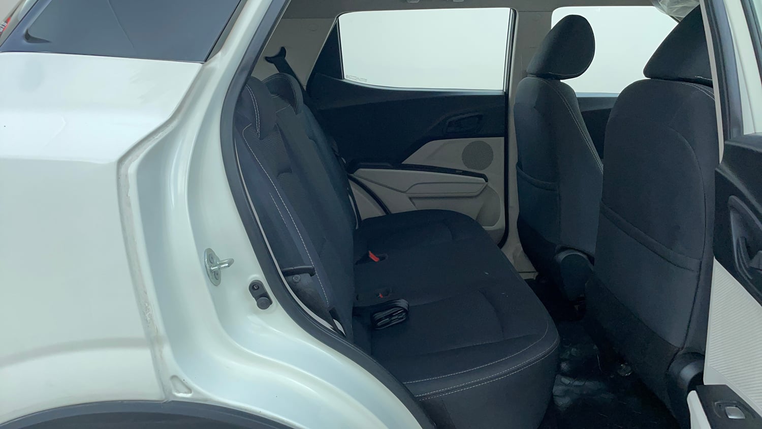 Used 2022 Mahindra XUV 300 W6 1.2 Petrol AMT Petrol Automatic interior RIGHT SIDE REAR DOOR CABIN VIEW