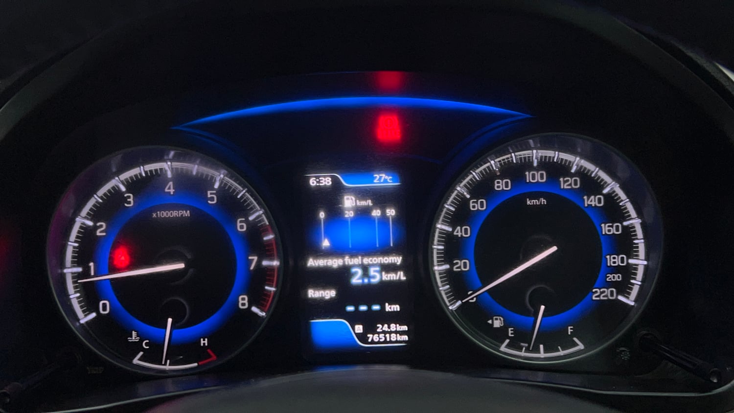 Used 2017 Maruti Suzuki Baleno Alpha 1.2 Petrol Manual interior CLUSTERMETER VIEW