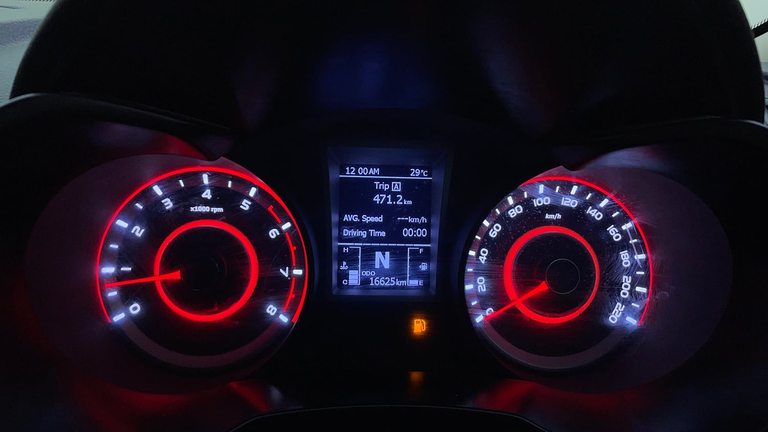 Used 2022 Mahindra XUV 300 W6 1.2 Petrol AMT Petrol Automatic interior CLUSTERMETER VIEW