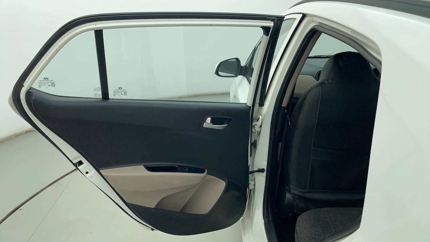 Used 2015 Hyundai Grand i10 Sportz 1.2 Kappa VTVT Petrol Manual interior LEFT REAR DOOR OPEN VIEW