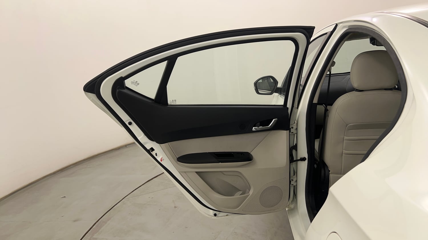 Used 2024 Tata Tigor XZ Plus Petrol Manual interior LEFT REAR DOOR OPEN VIEW