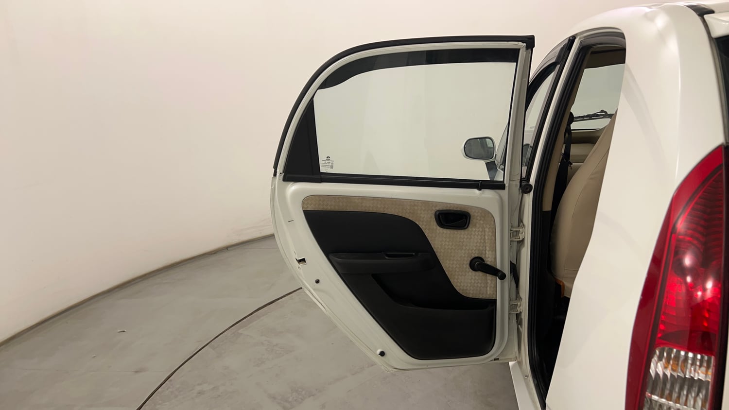 Used 2015 Tata Nano Twist XT Petrol Manual interior LEFT REAR DOOR OPEN VIEW