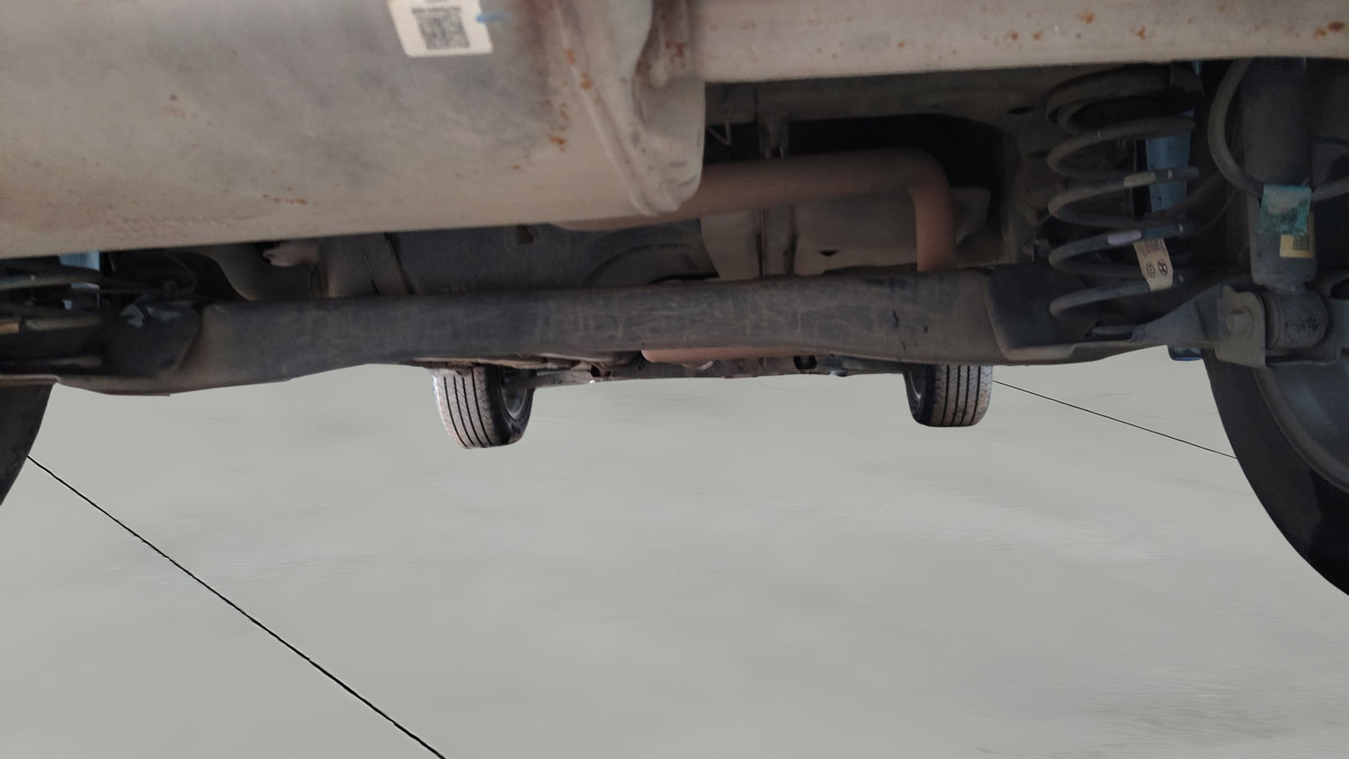 Used 2022 Hyundai Creta SX 1.5 Petrol Petrol Manual extra REAR UNDERBODY VIEW (TAKEN FROM REAR)