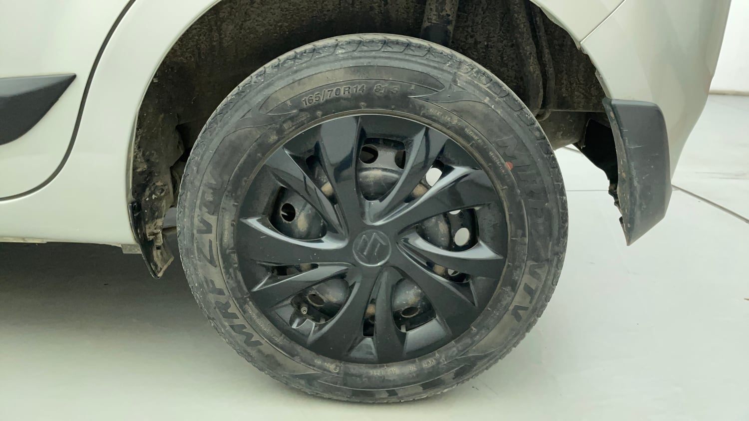 Used 2022 Maruti Suzuki Wagon R VXi (O) 1.2 Petrol Manual tyres LEFT REAR TYRE RIM VIEW