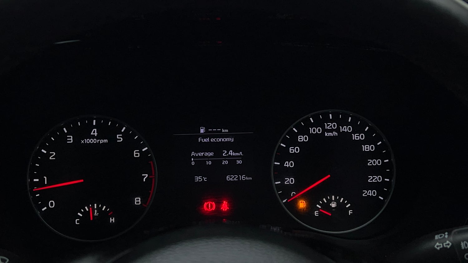 Used 2021 Kia Seltos Anniversary Edition 1.5 Petrol Manual interior CLUSTERMETER VIEW