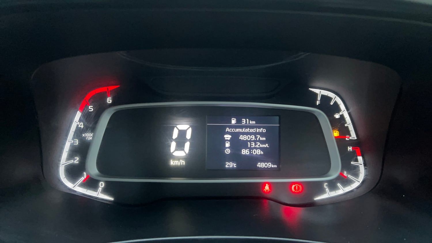 Used 2021 Kia Sonet HTX 1.5 Diesel Manual interior CLUSTERMETER VIEW