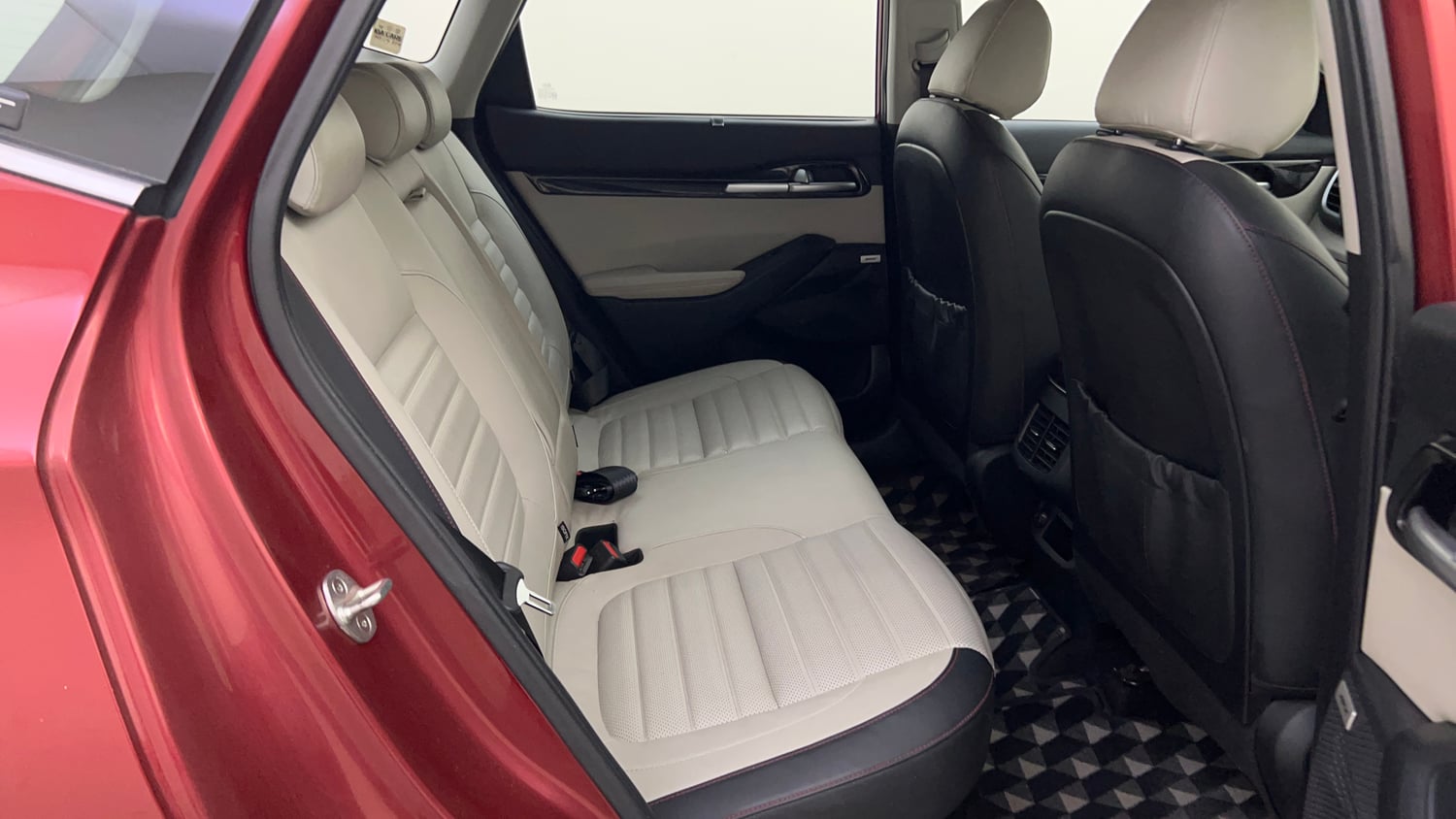Used 2019 kia Seltos GTX Plus DCT 1.4 Petrol Automatic interior RIGHT SIDE REAR DOOR CABIN VIEW