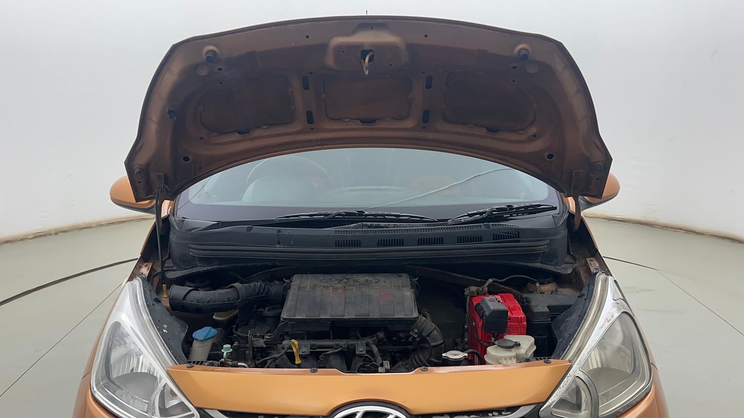 Used 2018 Hyundai Grand i10 Sportz 1.2 Kappa VTVT Petrol Manual engine ENGINE & BONNET OPEN FRONT VIEW