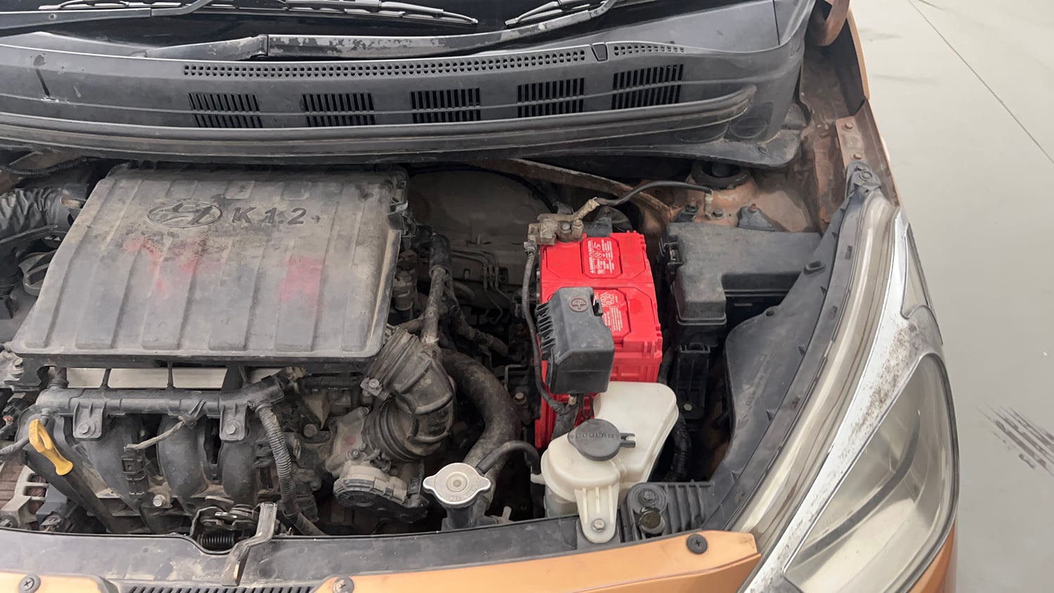 Used 2018 Hyundai Grand i10 Sportz 1.2 Kappa VTVT Petrol Manual engine ENGINE LEFT SIDE VIEW