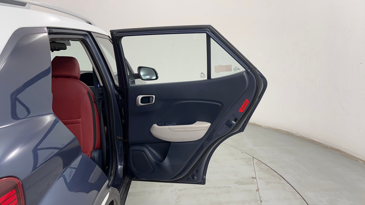 Used 2019 Hyundai Venue SX Plus 1.0 Turbo DCT Dual Tone Petrol Automatic interior RIGHT REAR DOOR OPEN VIEW