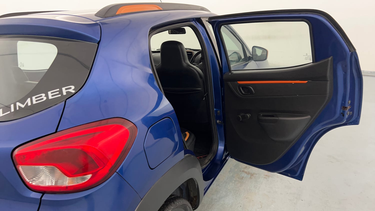 Used 2019 Renault Kwid CLIMBER 1.0 Petrol Manual interior RIGHT REAR DOOR OPEN VIEW