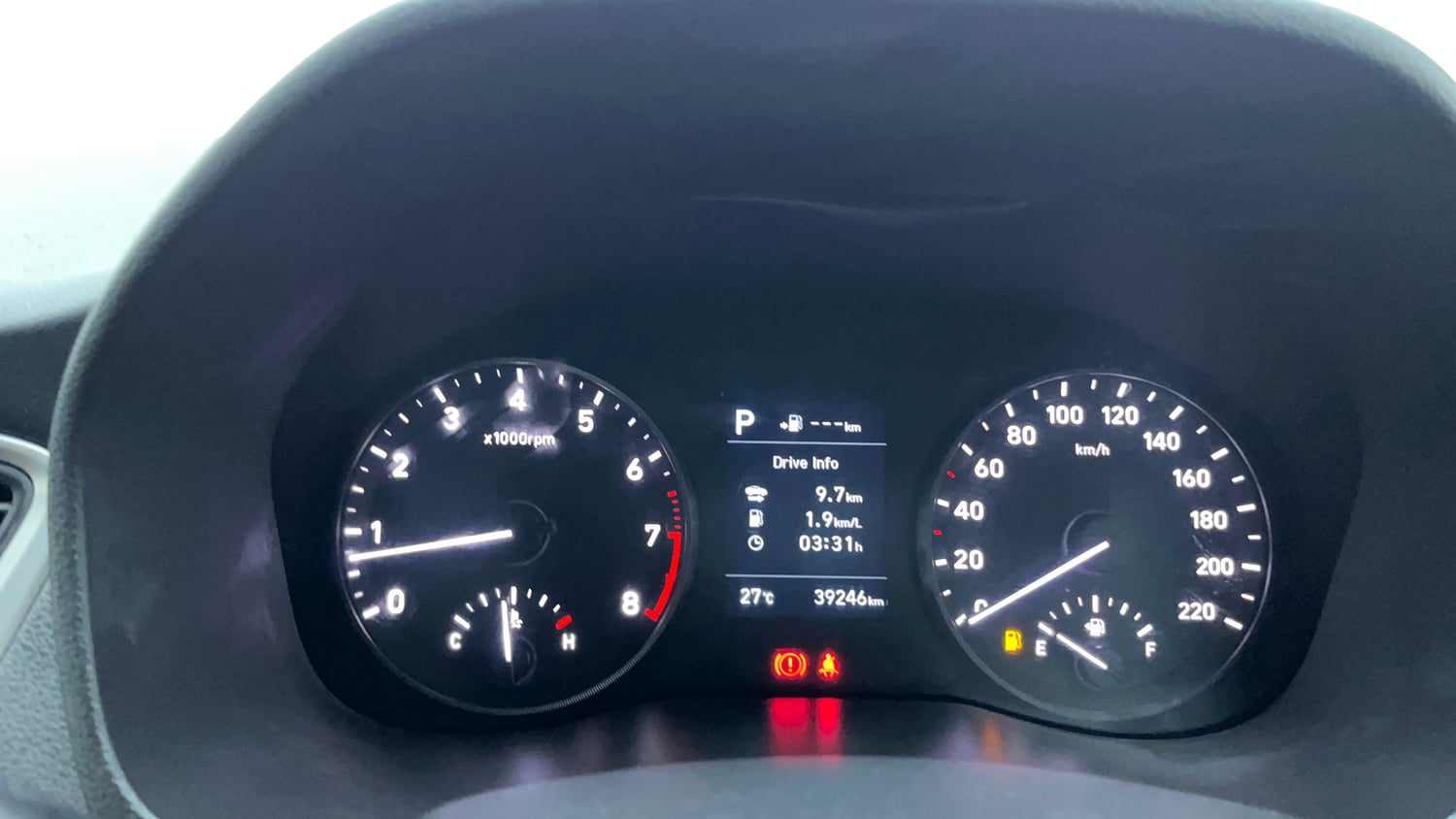 Used 2018 Hyundai Verna SX (O) 1.6 VTVT AT Petrol Automatic interior CLUSTERMETER VIEW