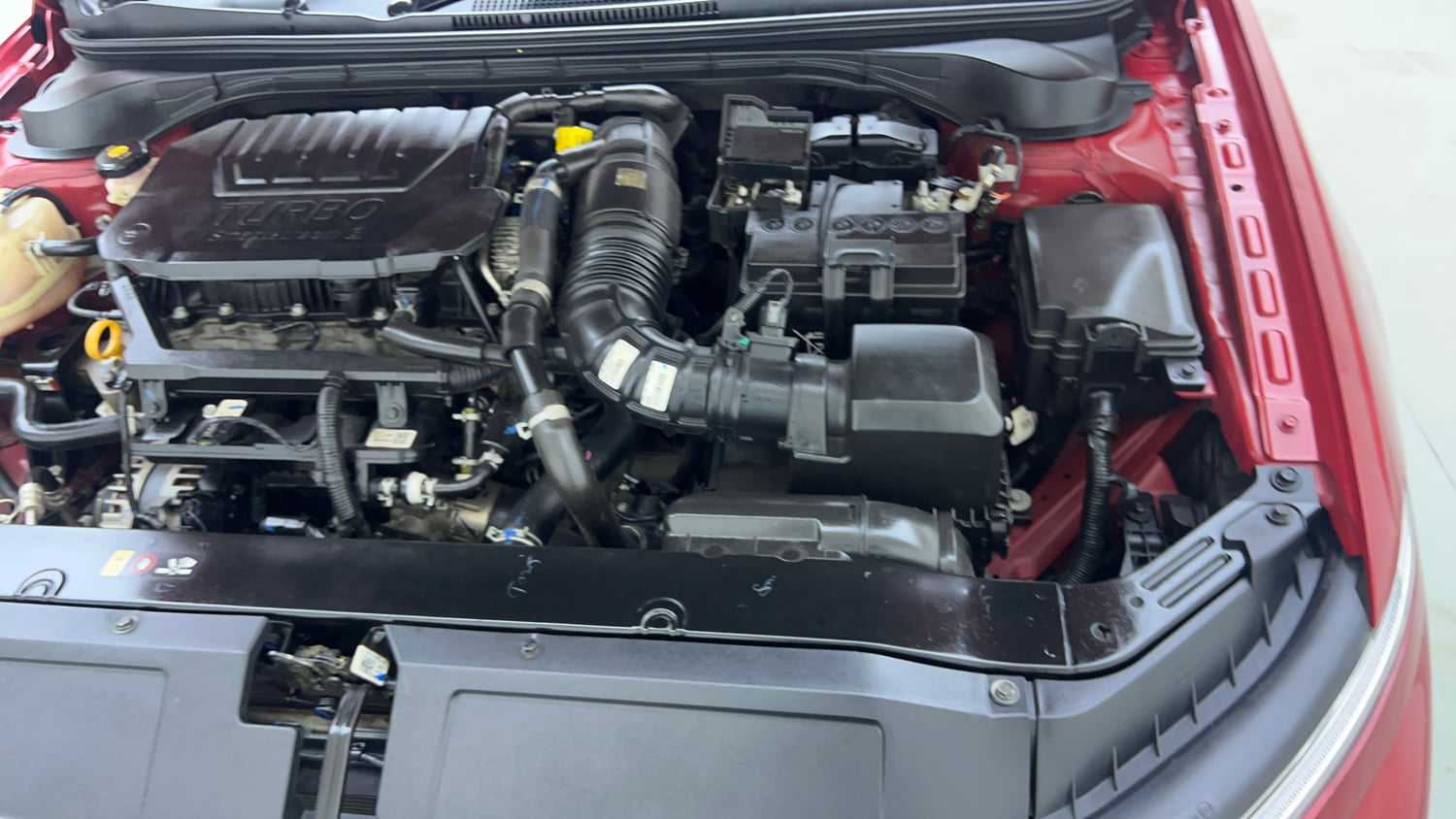 Used 2023 Hyundai Verna SX (O) 1.5 Turbo Petrol DCT Petrol Automatic engine ENGINE LEFT SIDE VIEW