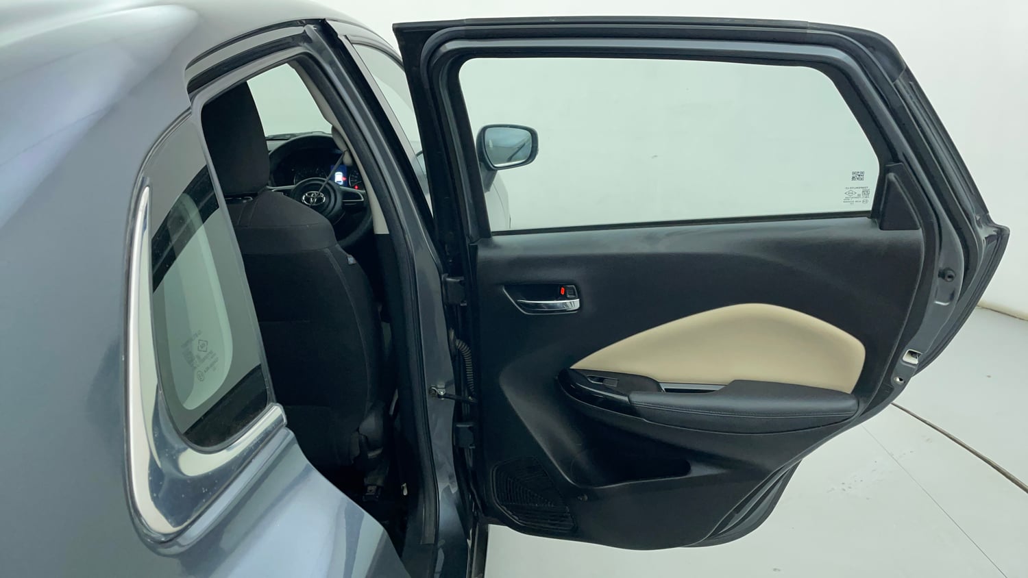Used 2024 Toyota Glanza G AMT Petrol Automatic interior RIGHT REAR DOOR OPEN VIEW